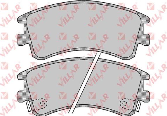 Villar 626.0878 - Тормозные колодки, дисковые, комплект autospares.lv