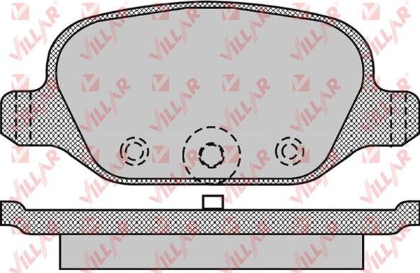 Villar 626.1265 - Тормозные колодки, дисковые, комплект autospares.lv