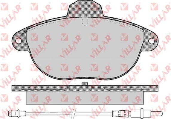 Villar 626.0345 - Тормозные колодки, дисковые, комплект autospares.lv