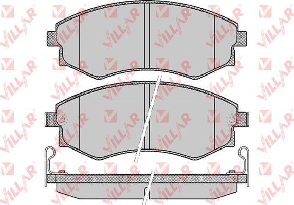 Villar 626.0348 - Тормозные колодки, дисковые, комплект autospares.lv