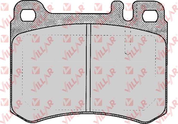 Villar 626.0361 - Тормозные колодки, дисковые, комплект autospares.lv