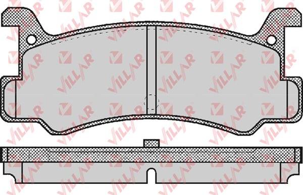 Villar 626.0367 - Тормозные колодки, дисковые, комплект autospares.lv