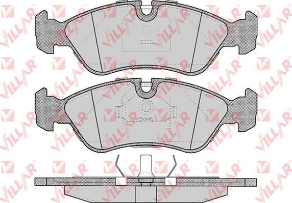 Villar 626.0304 - Тормозные колодки, дисковые, комплект autospares.lv