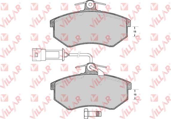 Villar 626.0300 - Тормозные колодки, дисковые, комплект autospares.lv