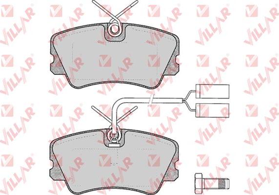 Villar 626.0301 - Тормозные колодки, дисковые, комплект autospares.lv