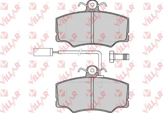 Villar 626.0316 - Тормозные колодки, дисковые, комплект autospares.lv