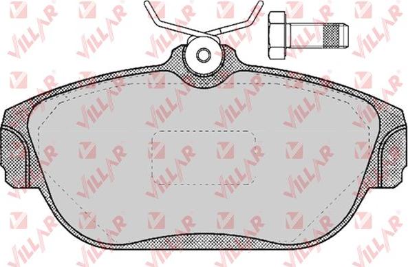 Villar 626.0382 - Тормозные колодки, дисковые, комплект autospares.lv