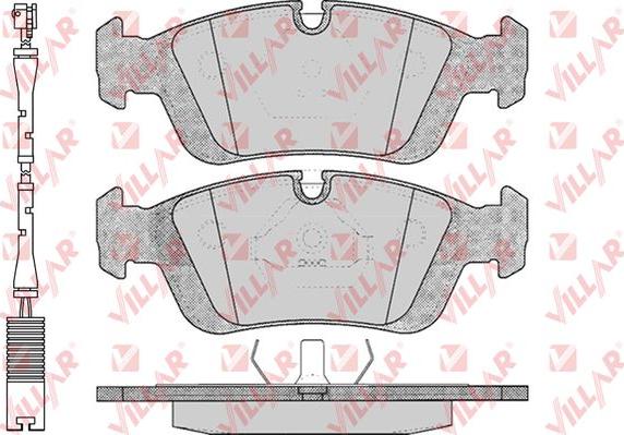 Villar 626.0331A - Тормозные колодки, дисковые, комплект autospares.lv