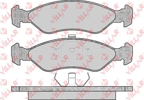 Villar 626.0329 - Тормозные колодки, дисковые, комплект autospares.lv