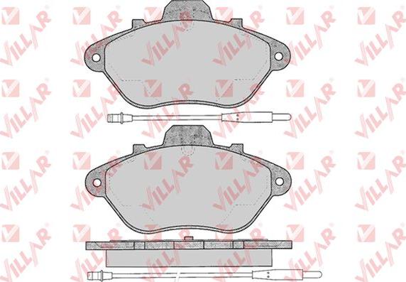 Villar 626.0328 - Тормозные колодки, дисковые, комплект autospares.lv