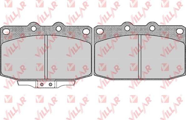 Villar 626.0323 - Тормозные колодки, дисковые, комплект autospares.lv