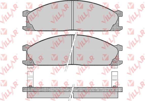 Villar 626.0378 - Тормозные колодки, дисковые, комплект autospares.lv