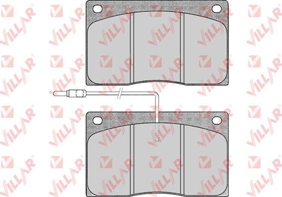 Villar 626.0372 - Тормозные колодки, дисковые, комплект autospares.lv