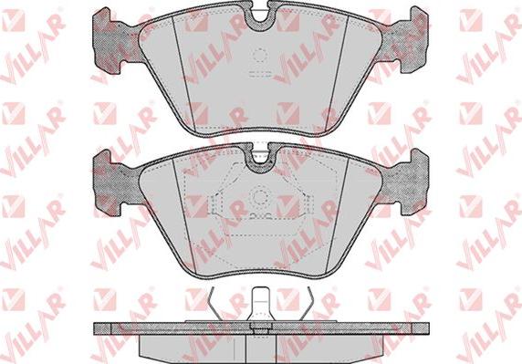 Villar 626.0296 - Тормозные колодки, дисковые, комплект autospares.lv