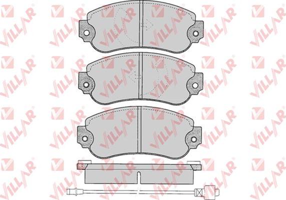 Villar 626.0240 - Тормозные колодки, дисковые, комплект autospares.lv