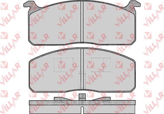 Villar 626.0250 - Тормозные колодки, дисковые, комплект autospares.lv