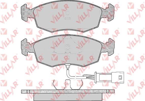 Villar 626.0269 - Тормозные колодки, дисковые, комплект autospares.lv