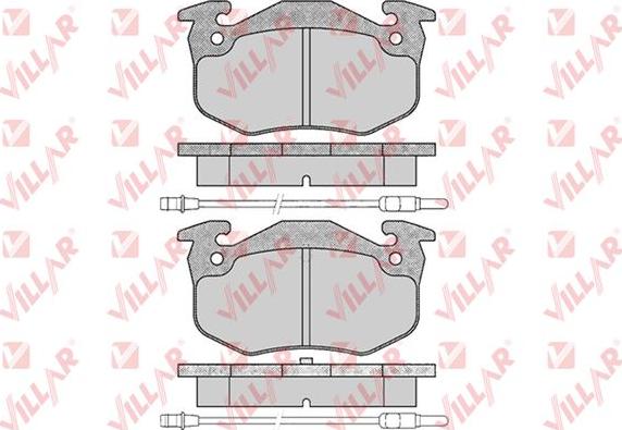 Villar 626.0201 - Тормозные колодки, дисковые, комплект autospares.lv