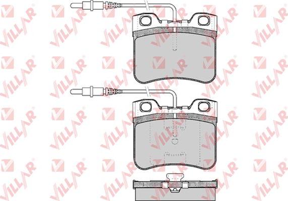 Villar 626.0283 - Тормозные колодки, дисковые, комплект autospares.lv