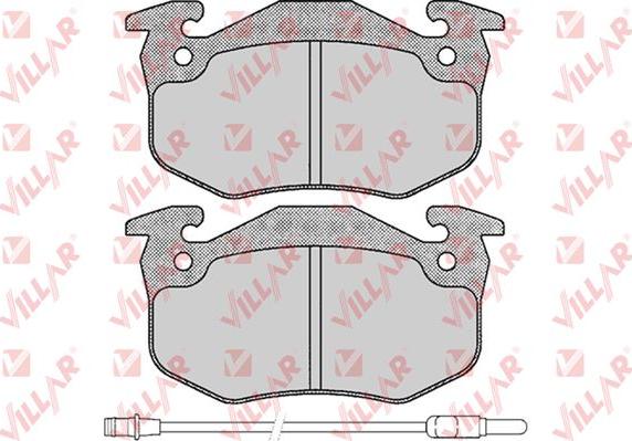 Villar 626.0231 - Тормозные колодки, дисковые, комплект autospares.lv