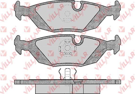 Villar 626.0238 - Тормозные колодки, дисковые, комплект autospares.lv