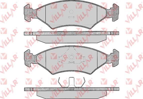 Villar 626.0233 - Тормозные колодки, дисковые, комплект autospares.lv