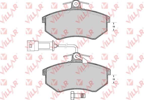 Villar 626.0221 - Тормозные колодки, дисковые, комплект autospares.lv