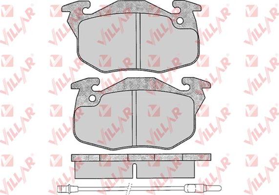 Villar 626.0271 - Тормозные колодки, дисковые, комплект autospares.lv