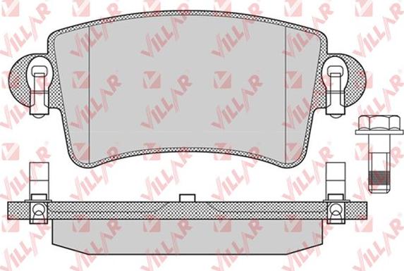 Villar 626.0791 - Тормозные колодки, дисковые, комплект autospares.lv