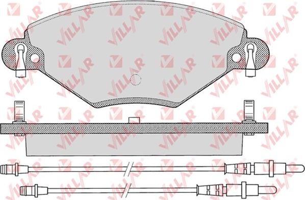 Villar 626.0793 - Тормозные колодки, дисковые, комплект autospares.lv