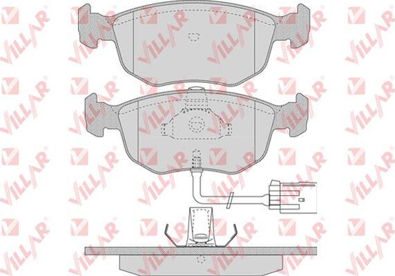 Villar 626.0745 - Тормозные колодки, дисковые, комплект autospares.lv