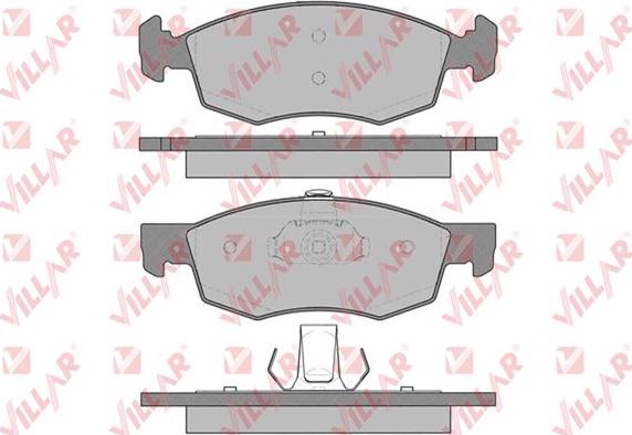 Villar 626.0756 - Тормозные колодки, дисковые, комплект autospares.lv