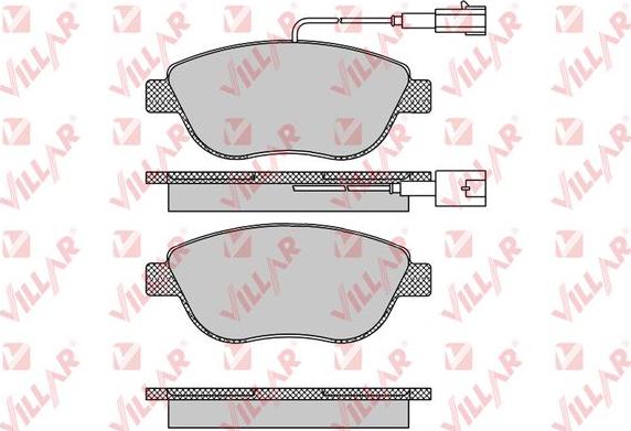 Villar 626.0764 - Тормозные колодки, дисковые, комплект autospares.lv