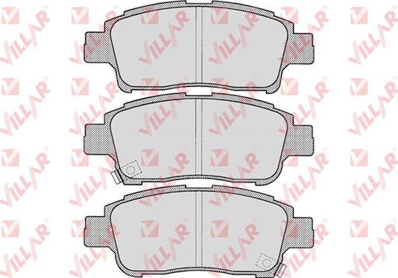 Villar 626.0700 - Тормозные колодки, дисковые, комплект autospares.lv