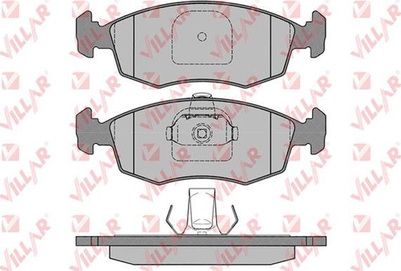 Villar 626.0785 - Тормозные колодки, дисковые, комплект autospares.lv