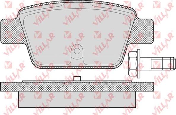 Villar 626.0780 - Тормозные колодки, дисковые, комплект autospares.lv