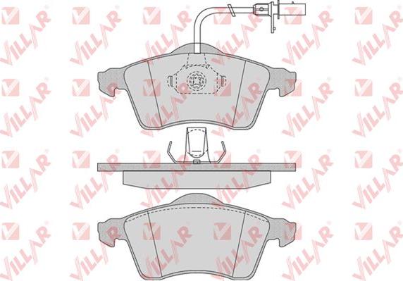 Villar 626.0787 - Тормозные колодки, дисковые, комплект autospares.lv