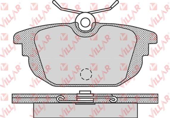 Villar 626.0736 - Тормозные колодки, дисковые, комплект autospares.lv