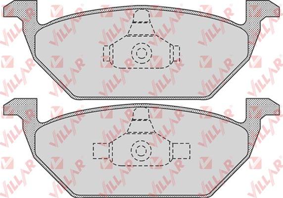 Villar 626.0730 - Тормозные колодки, дисковые, комплект autospares.lv