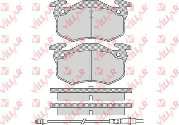 Villar 626.0738 - Тормозные колодки, дисковые, комплект autospares.lv