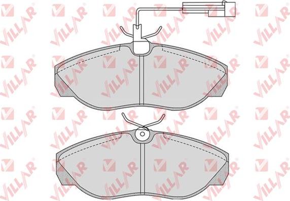 Villar 626.0774 - Тормозные колодки, дисковые, комплект autospares.lv