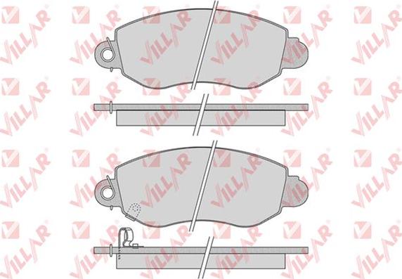 Villar 626.0775 - Тормозные колодки, дисковые, комплект autospares.lv