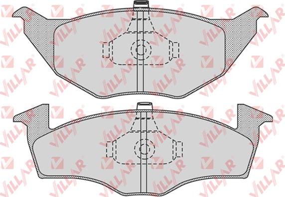 Villar 626.0776 - Тормозные колодки, дисковые, комплект autospares.lv