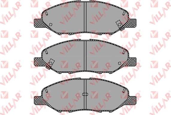 Villar 626.1497 - Тормозные колодки, дисковые, комплект autospares.lv