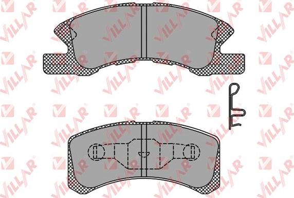 Villar 626.1443 - Тормозные колодки, дисковые, комплект autospares.lv