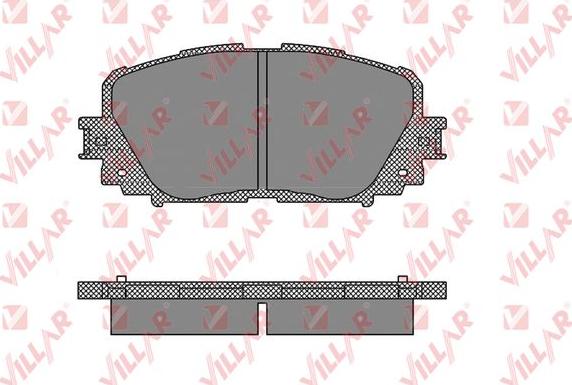 Villar 626.1459 - Тормозные колодки, дисковые, комплект autospares.lv