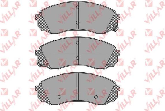 Villar 626.1451 - Тормозные колодки, дисковые, комплект autospares.lv