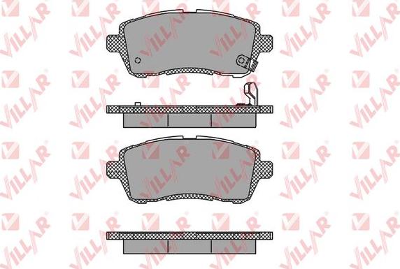 Villar 626.1464 - Тормозные колодки, дисковые, комплект autospares.lv