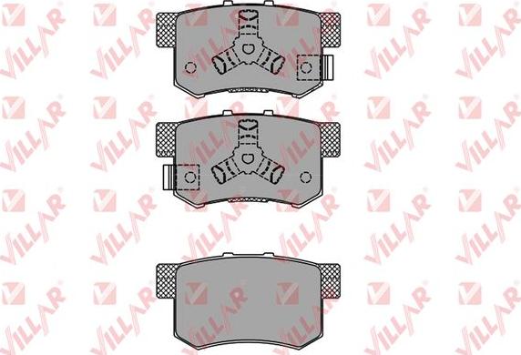 Villar 626.1404 - Тормозные колодки, дисковые, комплект autospares.lv