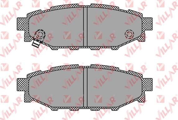 Villar 626.1408 - Тормозные колодки, дисковые, комплект autospares.lv